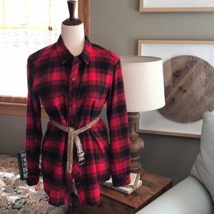 Athleta flannel shirt.